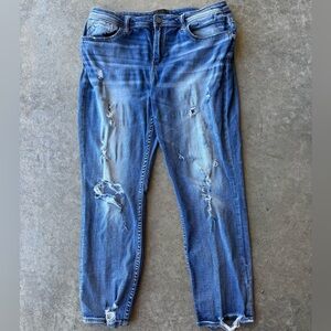 Distressed Blue Women's Jeans